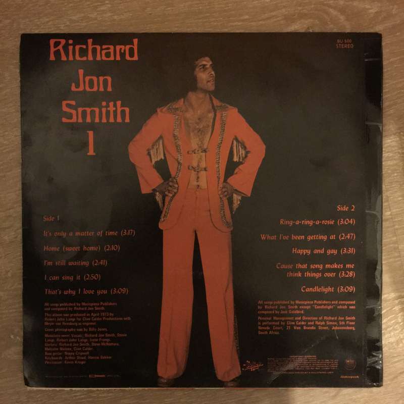 Richard Jon Smith I - Vinyl LP Record - Opened  - Very-Good- Quality (VG-)