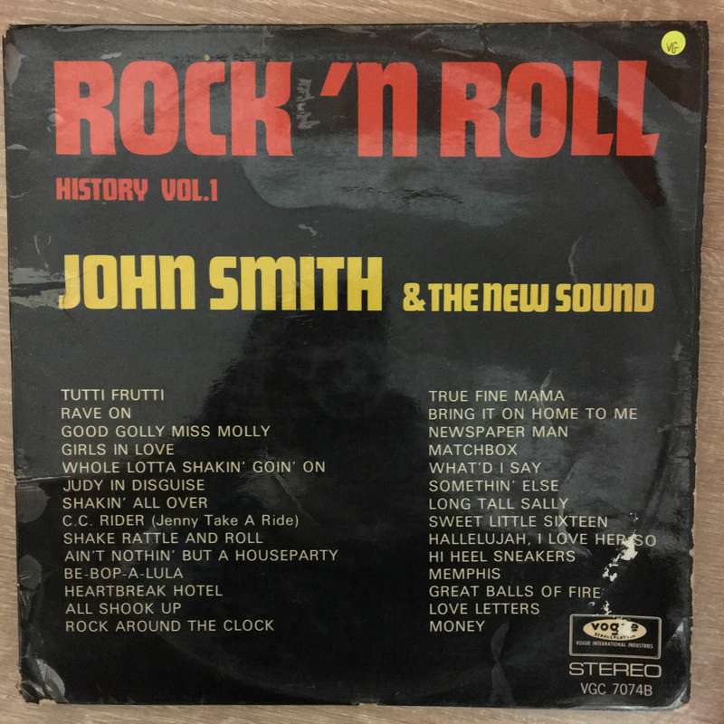 John Smith & The New Sound  Rock 'N Roll History Vol. 1 - Vinyl LP Record - Opened  - Very-...