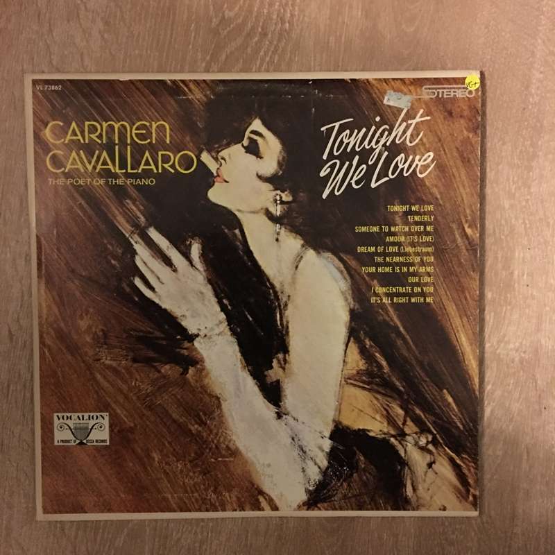 Carmen Cavallaro  Tonight We Love - Vinyl LP Record - Opened  - Good+ Quality (G+)