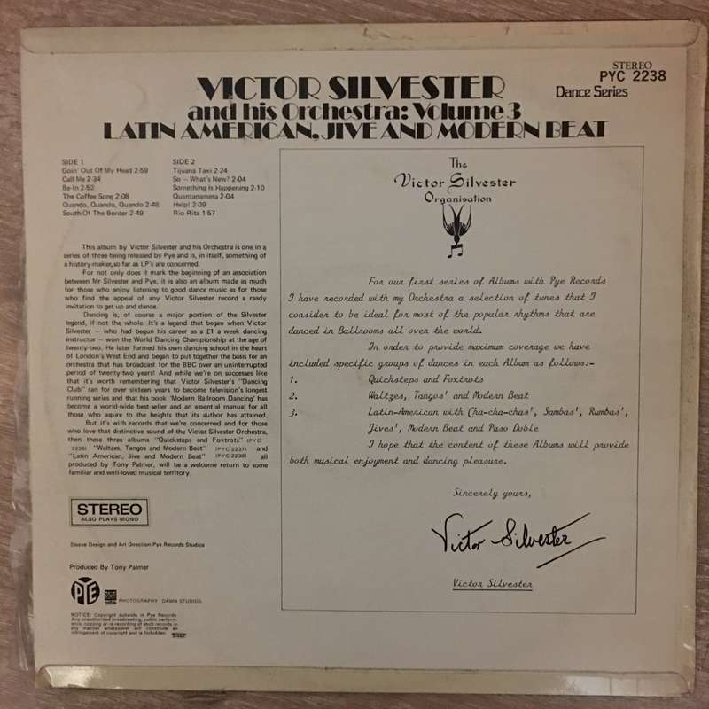Victor Silvester And His Orchestra  Volume 3 Latin American, Jive And Modern Beat -  Vinyl ...