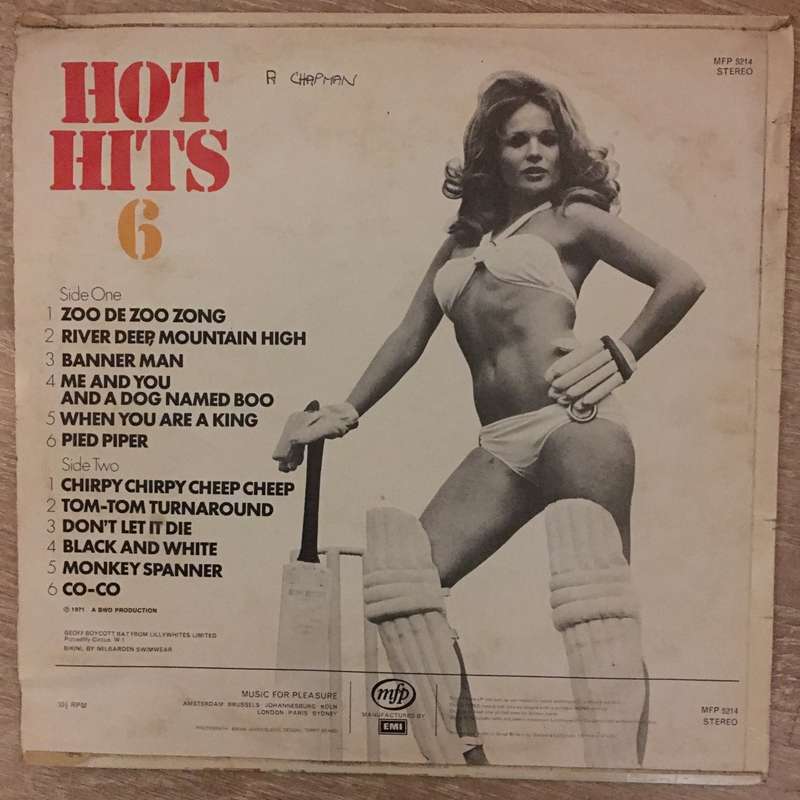 Hot Hits 6  Vinyl LP Record - Opened  - Good+ Quality (G+)