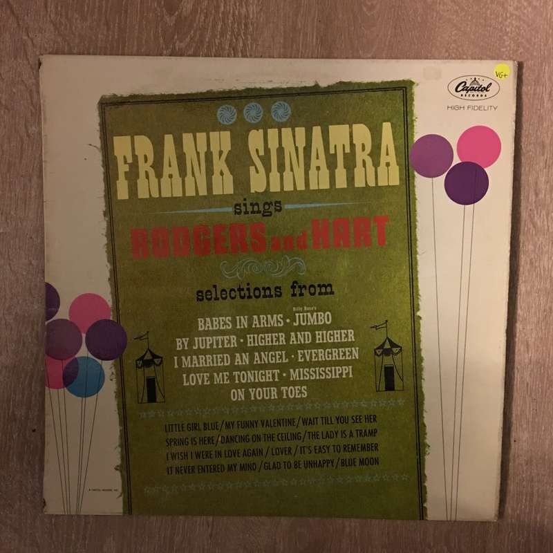 Frank Sinatra  Sings Rodgers And Hart - Vinyl LP Record - Opened  - Very-Good+ Quality (VG+)