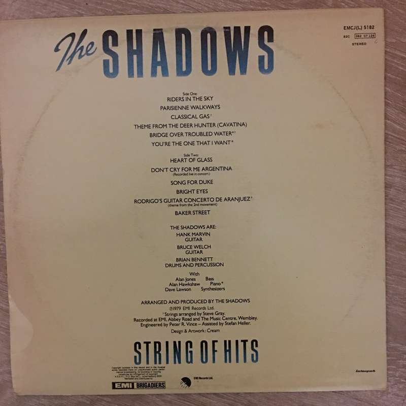 Shadows - String of Hits - Vinyl LP Record - Opened  - Very-Good Quality (VG)