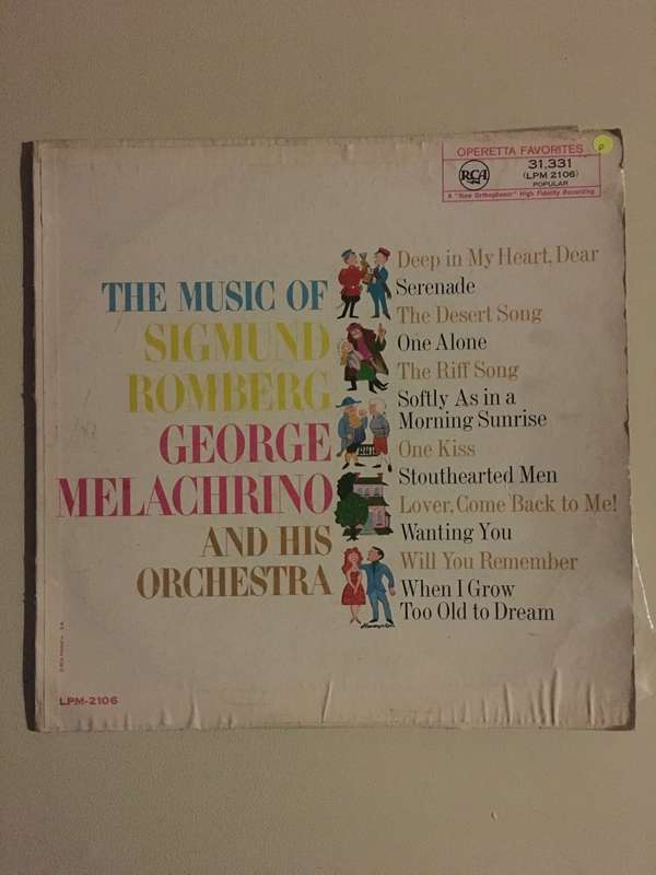 George Melachrino and His Orchestra - The Music of Sigmund Romberg - Vinyl LP Record - Good Quali...