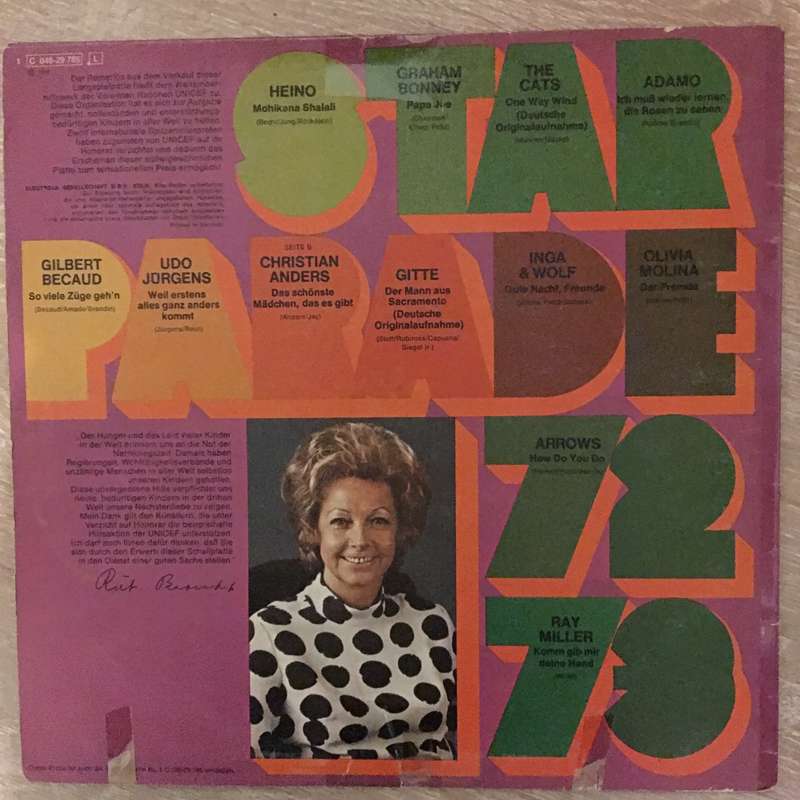 Unicef - Zugunsten Ses Weltkinder-Hilfswerkes der Vereinten Nationen -  Vinyl LP Record - Opened ...