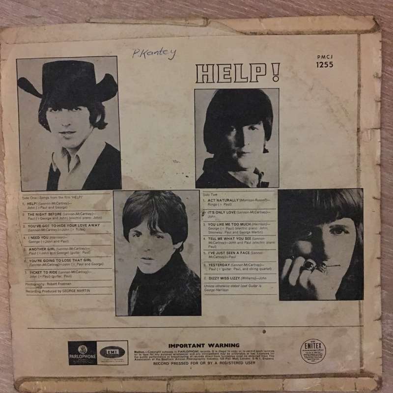The Beatles  Help! - Vinyl LP Record - Opened  - Good Quality (G)