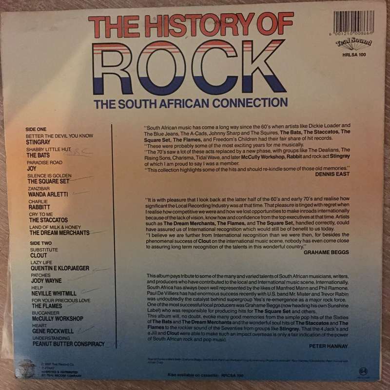 The History Of Rock - The South African Connection - Original Artists - Vinyl Record - Opened  - ...
