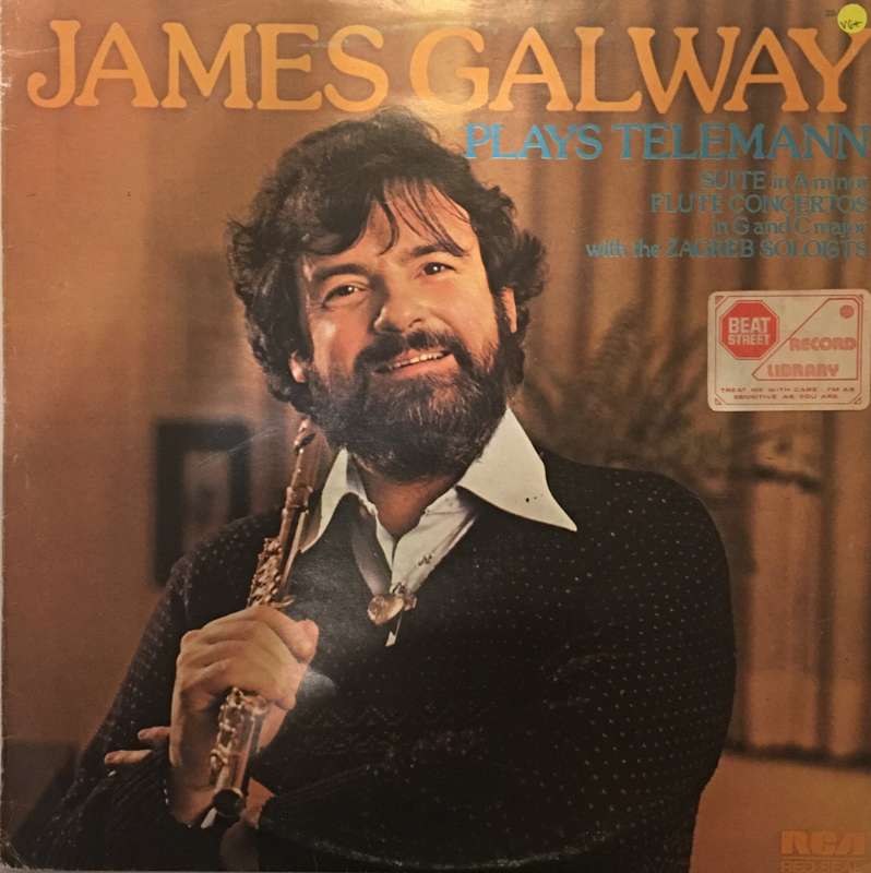 James Galway Plays Teleman - Vinyl LP Record - Opened  - Very-Good+ Quality (VG+)