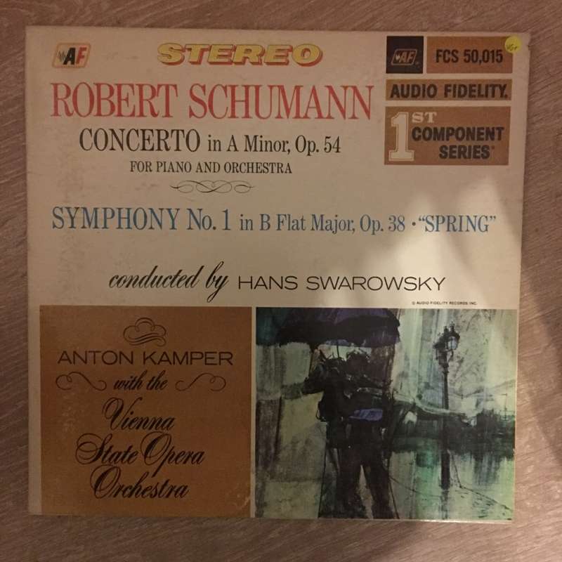 Schumann, The Vienna State Opera Orchestra, Anton Kamper  Concerto In A Minor, Op. 54 For P...