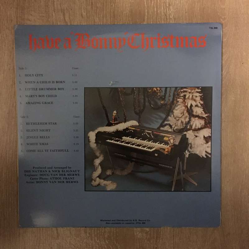 Bonny Van Der Merwe - Have a Bonny Xmas  -Vinyl LP Opened - Near Mint Condition (NM)