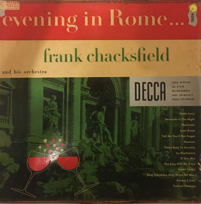 Frank Chacksfield - Evening in Rome - Vinyl LP Record - Opened  - Good Quality (G)
