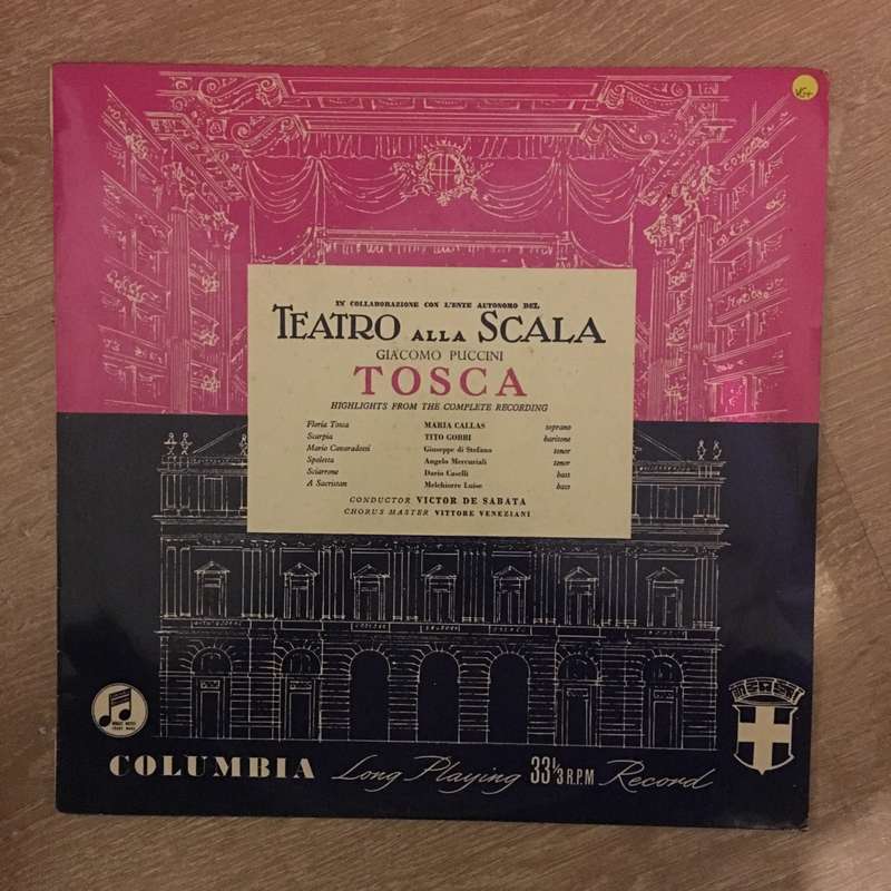 Maria Callas, Tito Gobbi - Tosca Highlights -  Vinyl LP Record - Opened  - Very-Good+ Quality (VG+)