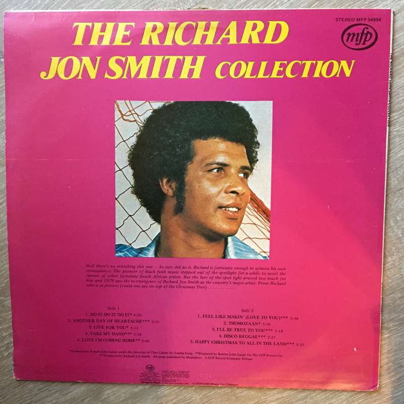 The Richard John Smith Collection - South Africa Original Artist Series - Vinyl LP Record - Opene...