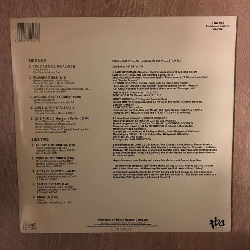 Grant Geissman  - All My Tomorrows - Vinyl LP Record - Mint Quality (M)