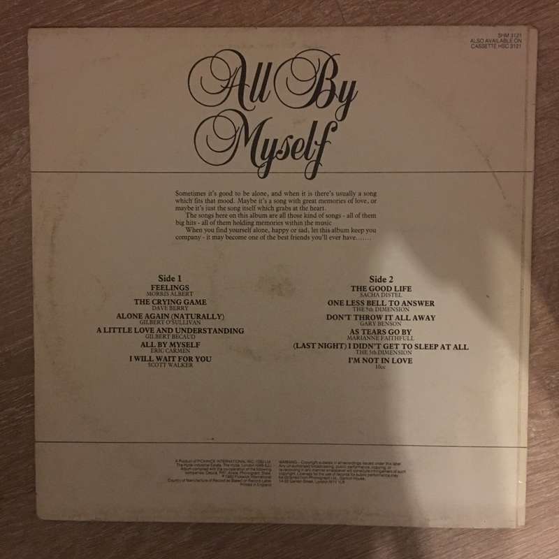 All By Myself - Vinyl LP Record - Very-Good Quality (VG)