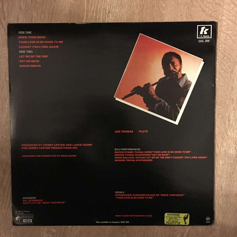 Joe Thomas - Make Your Move - Vinyl LP Opened - Near Mint Condition (NM)