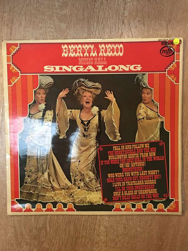 Beryl Reid - Music Hall Signalong - Vinyl LP Record - Opened  - Good Quality (G)