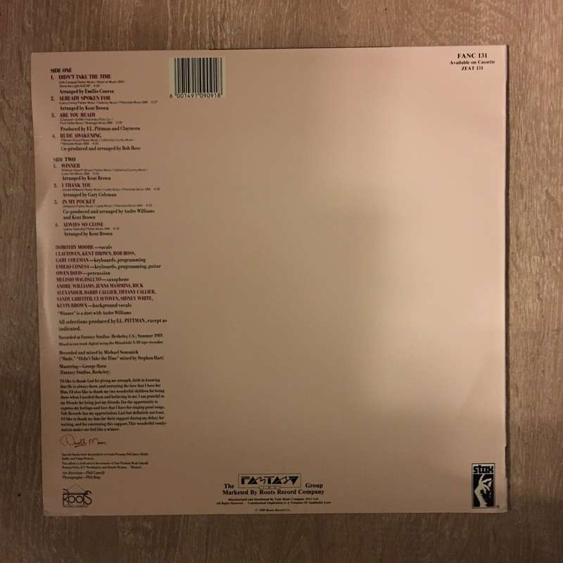 Dorothy Moore - Winner- Vinyl LP Opened - Near Mint Condition (NM)