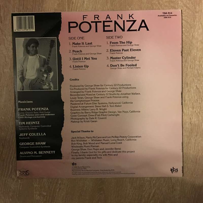Frank Potenza - Express Delivery - Vinyl LP Opened - Near Mint Condition (NM)