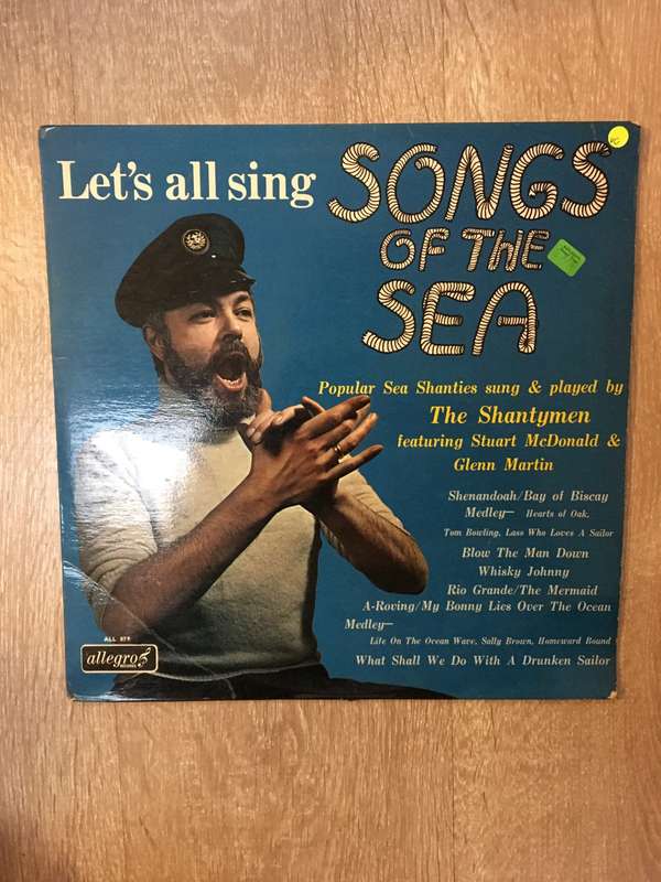 The Shantymen - Let's all Sing Songs of the Sea - Vinyl LP Record - Opened  - Very-Good Quality (VG)
