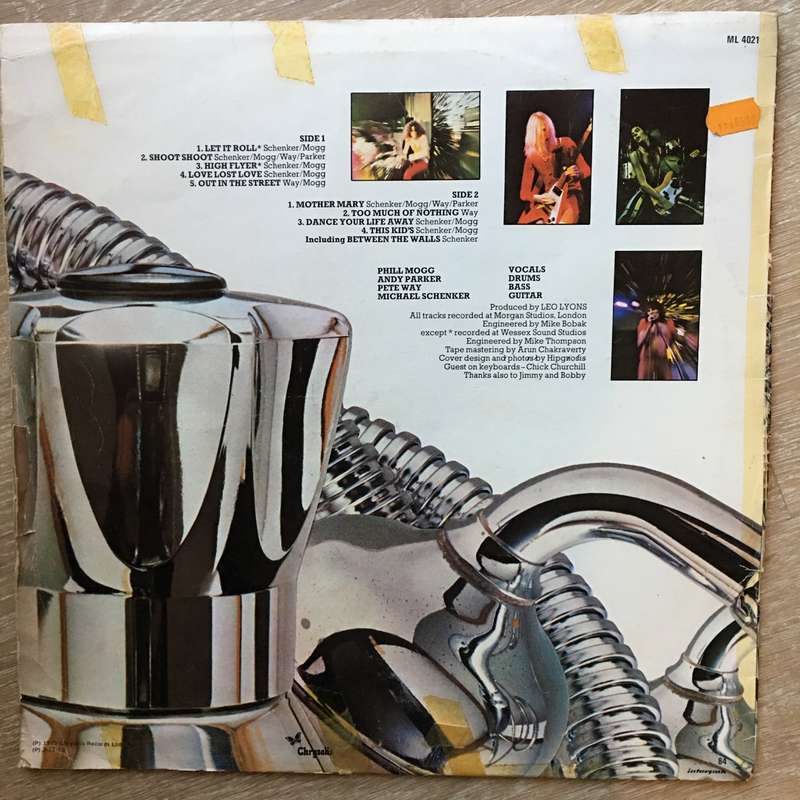 UFO   Force It  Vinyl LP Record - Opened  - Good+ Quality (G+)