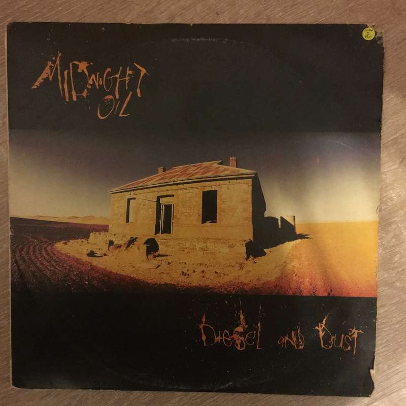 Midnight Oil - Diesel and Dust - Vinyl LP Record - Very-Good Quality (VG) (verry)