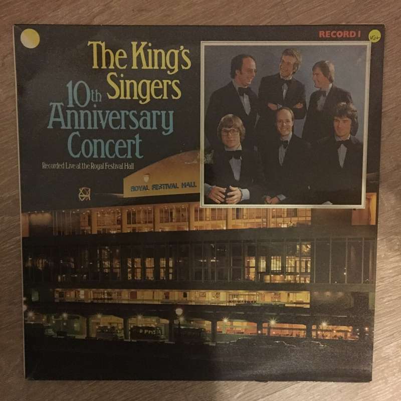 The King's Singers  10th Anniversary Concert - Record 1 - Vinyl LP Record - Opened  - Very-...