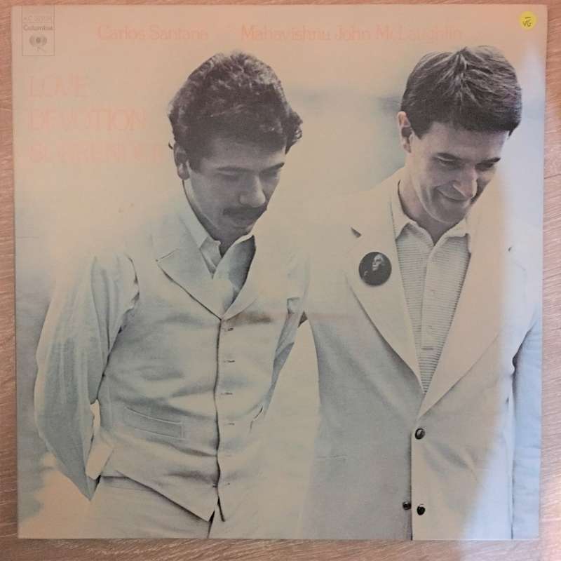 Carlos Santana & Mahavishnu & John McLaughlin  Love Devotion Surrender  - Vinyl LP Record -...