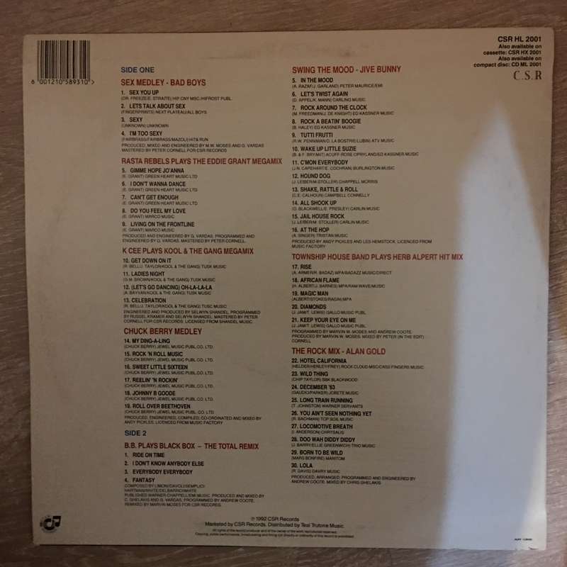 Various - Party Mix - Over 45 Non-Stop Hits - High Quality Digitally Remastered - Vinyl LP Record...