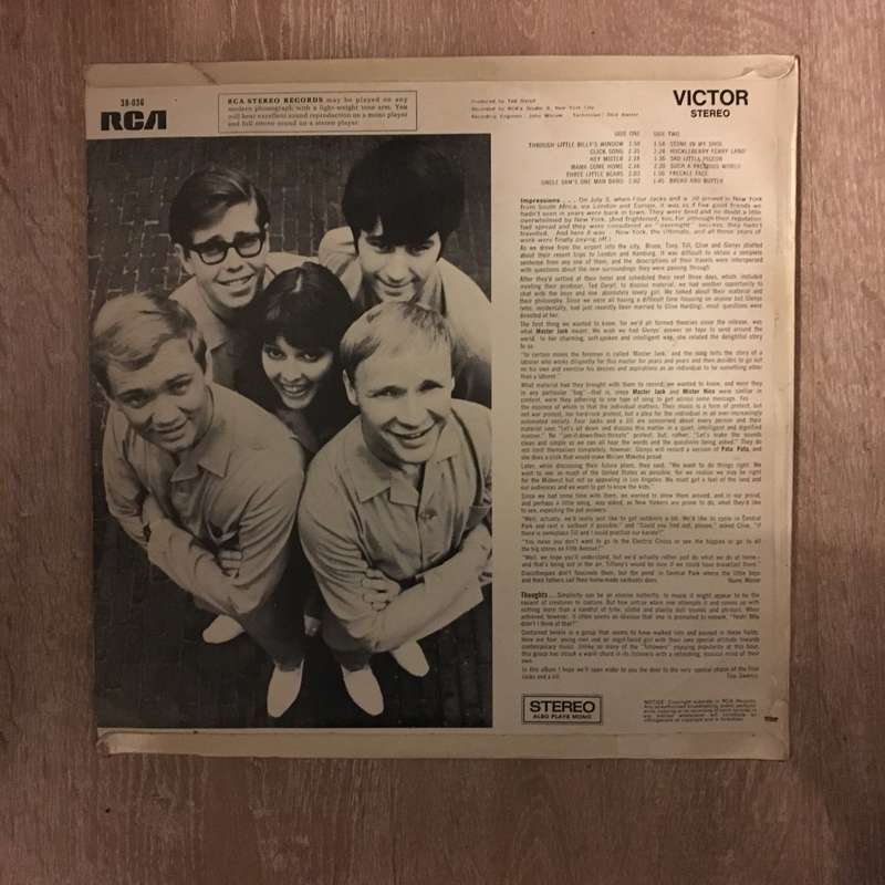 Four Jacks and a Jill - Fables - Vinyl LP Record - Opened  - Very-Good+ Quality (VG+)