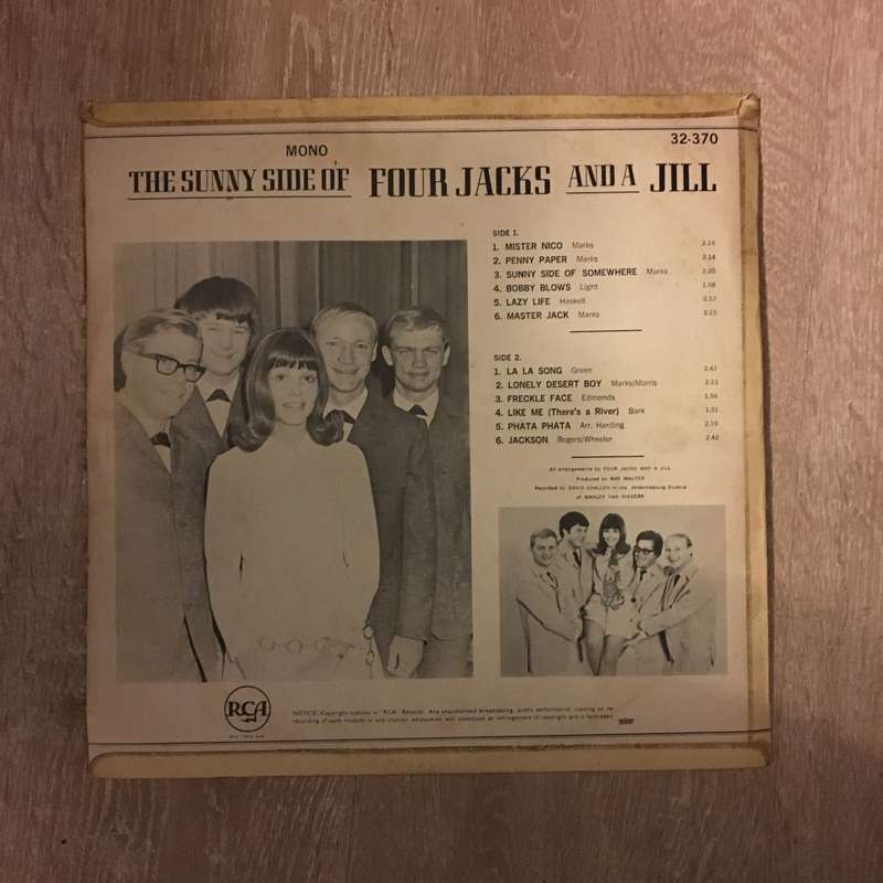 The Sunny Side Of Four Jacks & A Jill - Vinyl LP Record - Opened  - Very-Good Quality (VG)