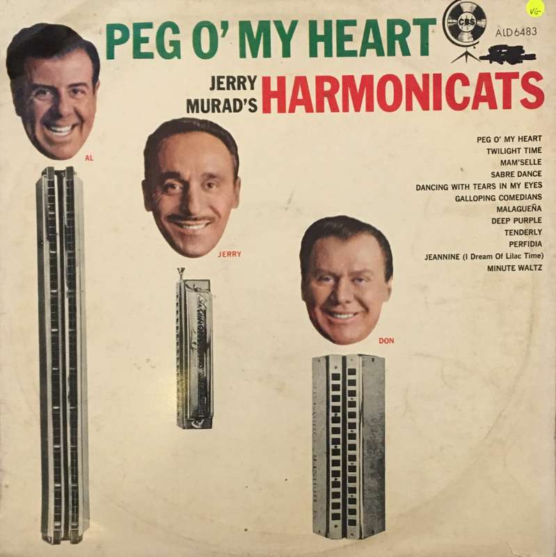 Jerry Murad's Harmonicats  Peg O' My Heart -  Vinyl LP Record - Opened  - Very-Good Quality...