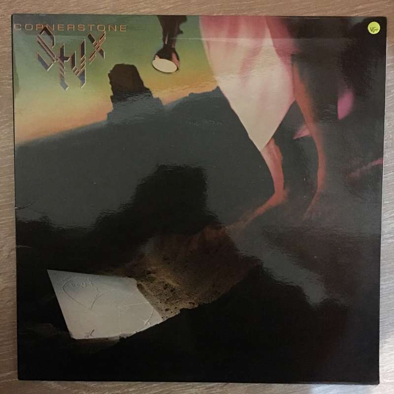 Styx - Cornerstone - Vinyl LP Record - Very-Good+ Quality (VG+)