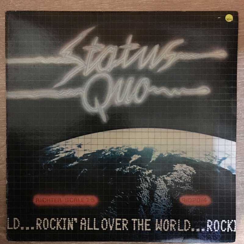 Status Quo  Rockin' All Over The World - Vinyl LP Record - Very-Good+ Quality (VG+)
