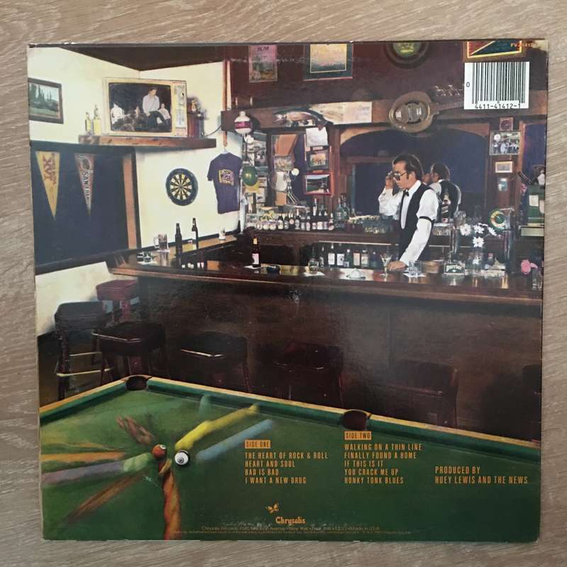 Huey Lewis And The News  Sports - Vinyl LP Record (VG)