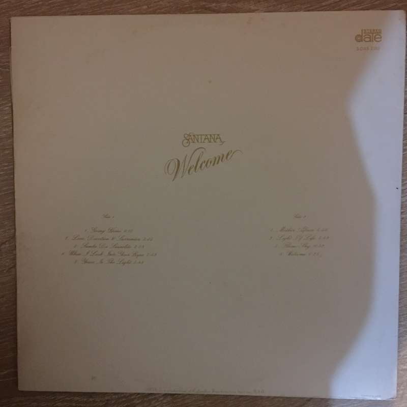 Santana  Welcome - Vinyl LP Record - Opened  - Very-Good- Quality (VG-)