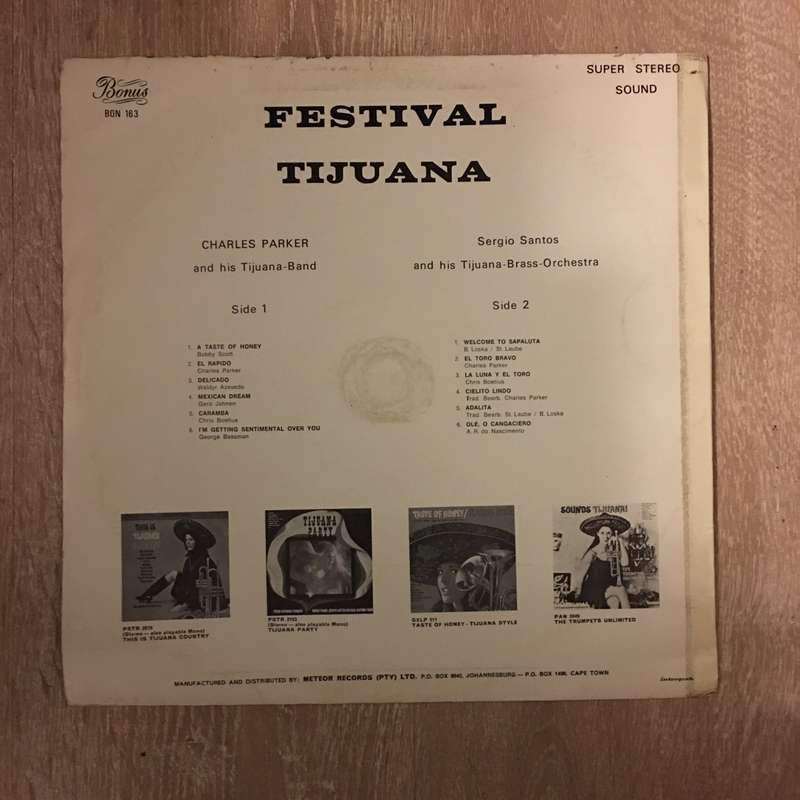 Charles Parker With His Tijuana-Band  Festival Tijuana-  Vinyl LP - Sealed - Vinyl LP Recor...
