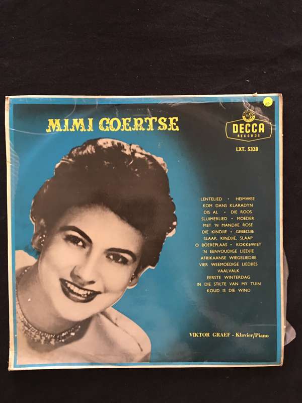 Mimi Coertze -  Vinyl LP Record - Opened  - Very-Good Quality (VG)