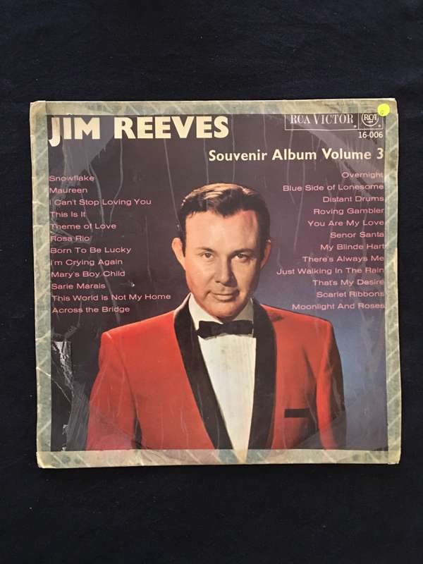 Jim Reeves - Souvenir Album Vol 3 - Vinyl LP Record - Opened  - Good Quality (G)