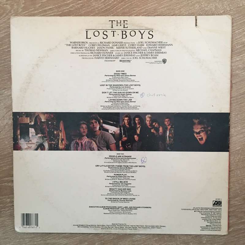 Various  The Lost Boys - Original Motion Picture Soundtrack - Vinyl LP Record - Opened  - V...