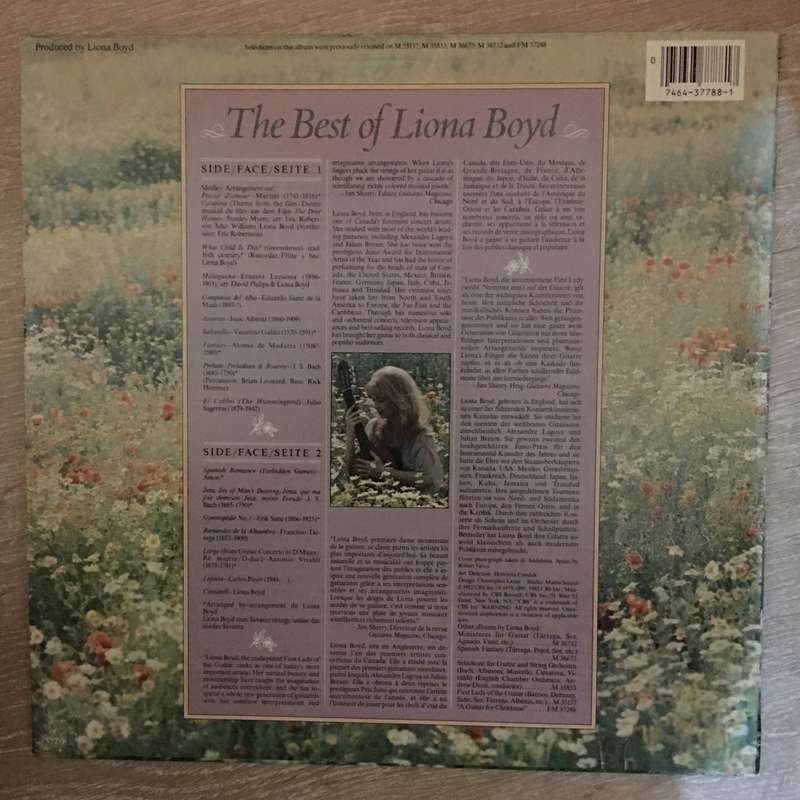 Liona Boyd  The Best Of Liona Boyd - Vinyl LP Record - Very-Good+ Quality (VG+)