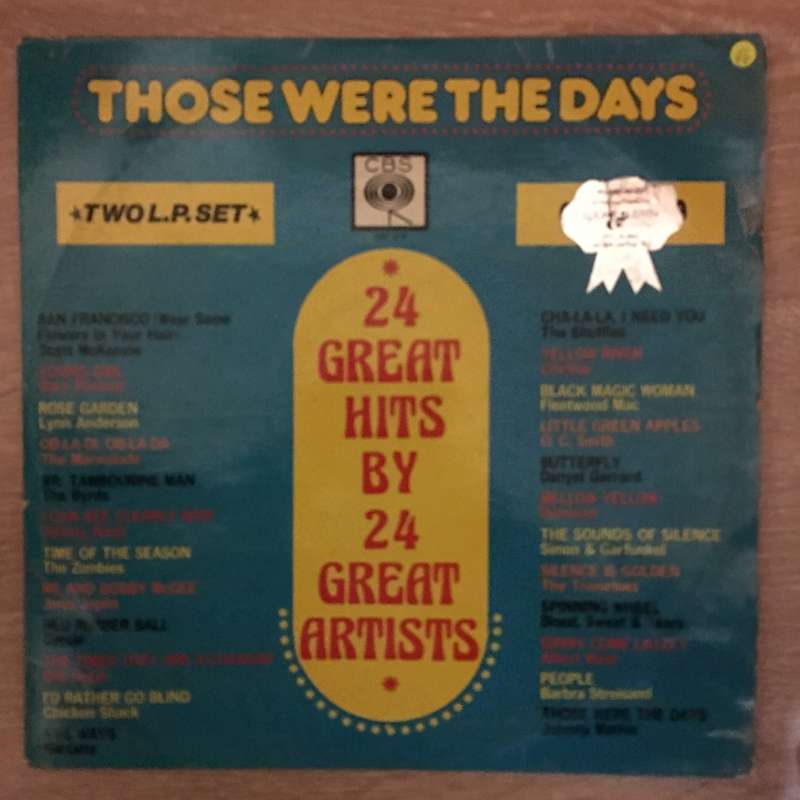 Those Weere the Days - 24 Great Hits by 24 Great Artists - Vinyl LP Record - Opened  - Very-Good-...