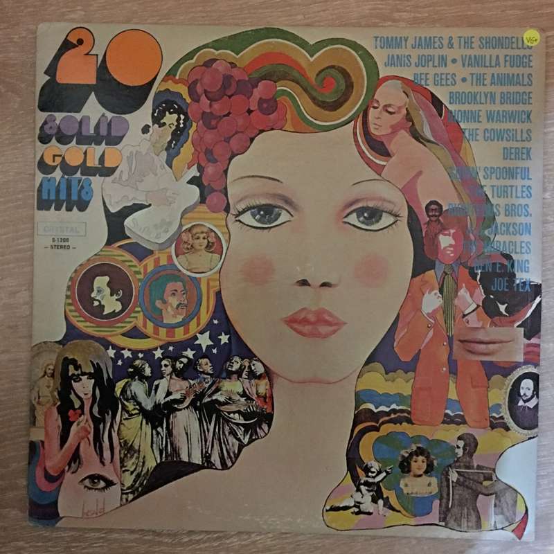 20 Solid Gold Hits - Original Artists - Vinyl LP Record - Very-Good+ Quality (VG+)
