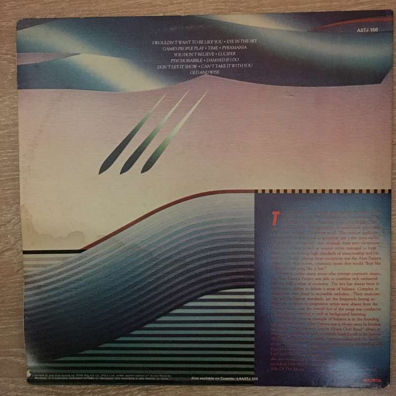 Alan Parsons - The Best of the Alan Parsons Project - Vinyl LP Record - Very-Good+ Quality (VG+)