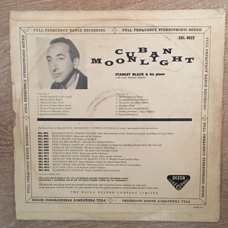 Stanley Black with Latin-American Rhythms  Cuban Moonlight - Vinyl LP Record - Opened  - Ve...
