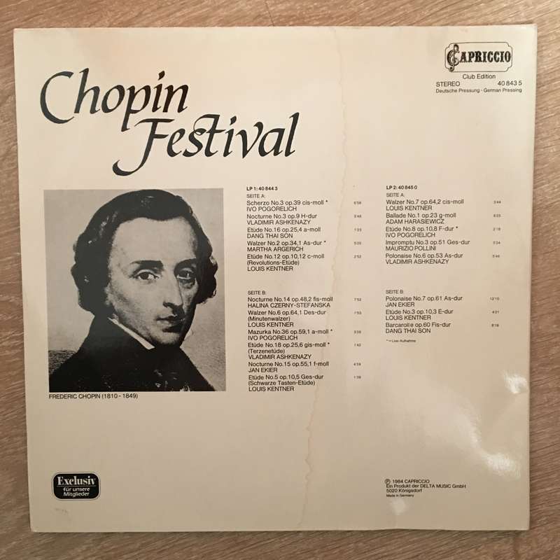 Chopin Festival - Vinyl LP Record - Opened  - Very-Good Quality (VG)