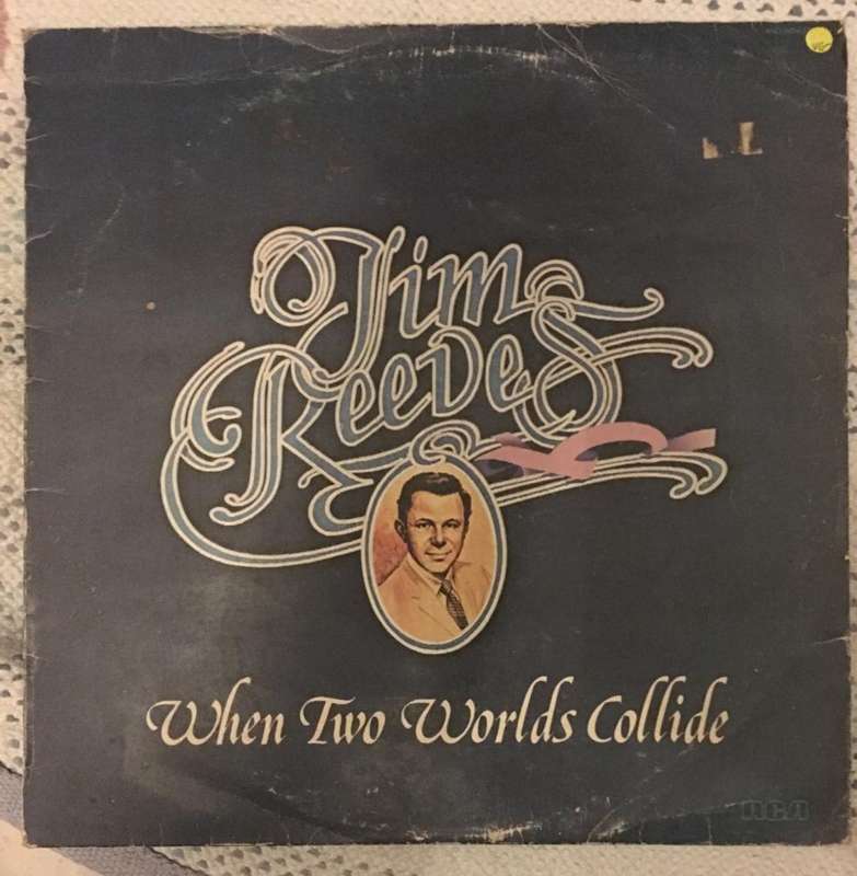 Jim Reeves - When Two Worlds Collide - Vinyl LP Record - Opened  - Very-Good- Quality (VG-)