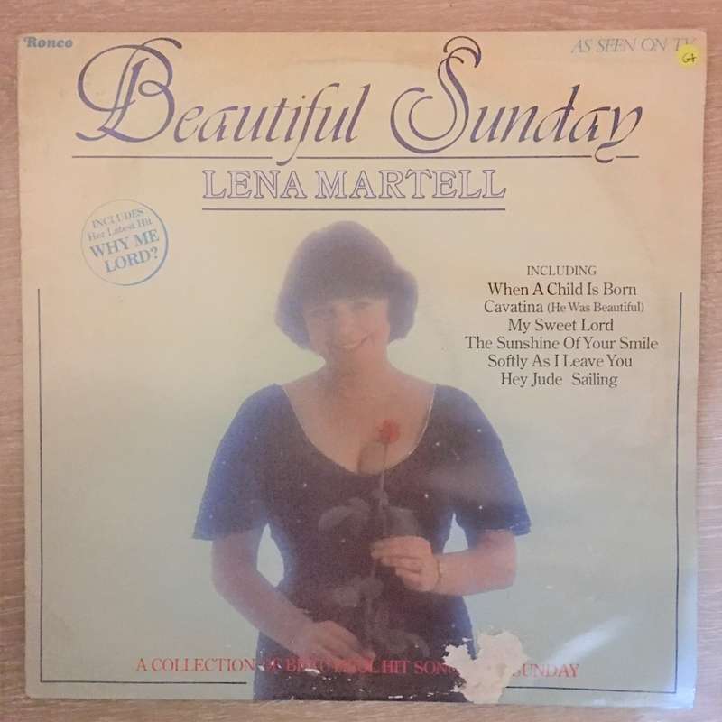 Lena Martell - Beautiful Sunday  Vinyl LP Record - Opened  - Good+ Quality (G+)