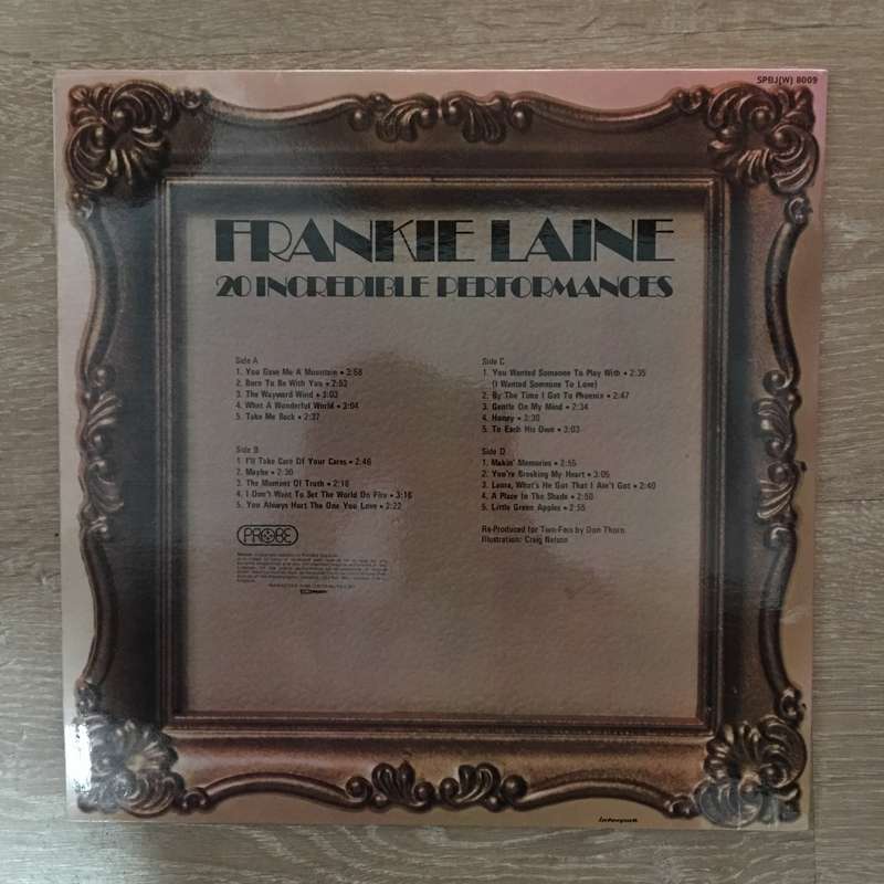Frankie Laine - 20 Incredible Performances - Vinyl LP Record - Opened  - Very-Good+ Quality (VG+)