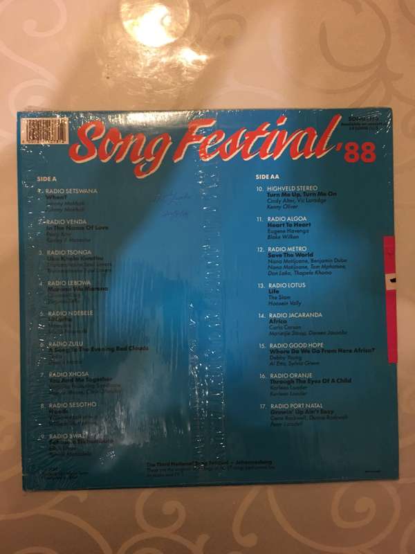 Song Festival '88 - Vinyl LP Record  - Very-Good+ Quality (VG+)